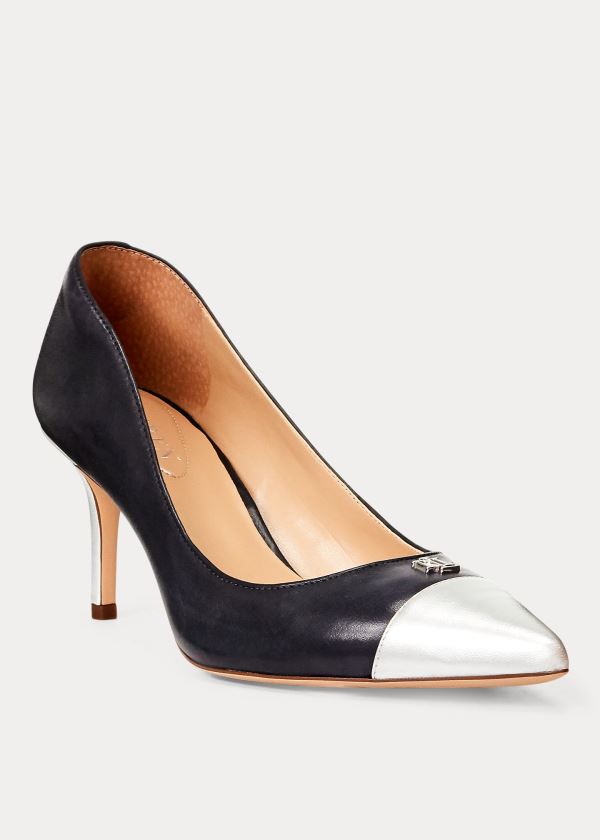 Ralph Lauren Lanette Læder Toe-Cap Pumps Dame Danmark (FJBMY4268)